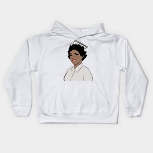 Comic book style nurse from the 50s Kids Hoodie